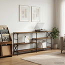 vidaXL Konzolasztal Antik Fa 180 x 29 x 76,5 cm fém PB