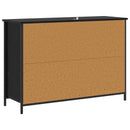 vidaXL Széf Fekete Tölgy 100 x 35 x 70 cm Szerelt Fa