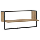 vidaXL Falpolc Falra szerelhető Kézműves tölgy 65 x 25 x 30 cm fém PB