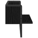 vidaXL Falpolc Falra szerelhető Fekete tölgy 65 x 25 x 30 cm fém PB