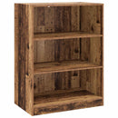 vidaXL Ruhásszekrény polcokkal tárolóval Antik fa 77 x 48 x 102 cm PB