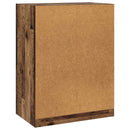 vidaXL Ruhásszekrény polcokkal tárolóval Antik fa 77 x 48 x 102 cm PB
