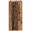 vidaXL Ruhásszekrény polcokkal tárolóval Antik fa 77 x 48 x 102 cm PB