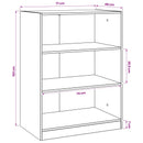 vidaXL Ruhásszekrény Fekete tölgy 77 x 48 x 102 cm Szerelt Fa