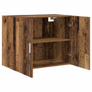vidaXL Fali Szekrény Antik Fa 80 x 42,5 x 64 cm Szerelt Fa