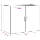 vidaXL Fali Szekrény Antik Fa 80 x 42,5 x 64 cm Szerelt Fa
