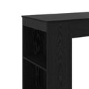 vidaXL Bárasztal 95 x 47 x 103,5 cm Szerelt Fa Fekete Tölgy