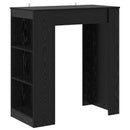 vidaXL Bárasztal 95 x 47 x 103,5 cm Szerelt Fa Fekete Tölgy