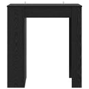 vidaXL Bárasztal 95 x 47 x 103,5 cm Szerelt Fa Fekete Tölgy
