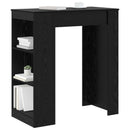 vidaXL Bárasztal 95 x 47 x 103,5 cm Szerelt Fa Fekete Tölgy