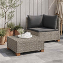 vidaXL 2 db Rattan Lounge Szett Párnákkal GENDT Természetes Rátta