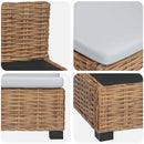 vidaXL 2 db Rattan Lounge Szett Párnákkal GENDT Természetes Rátta