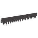 vidaXL Fűszegélyezés 10 pcs Hossz Magasság 103 x 15 cm Acél Fekete