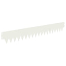 vidaXL Fűszegélyezés 10 pcs 103 x 15 cm fém Fehér