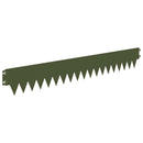 vidaXL Fűszegélyezés 10 pcs 103 x 15 cm fém Olajzöld