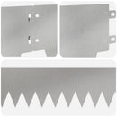 vidaXL Fűszegélyezés 10 pcs 103 x 15 cm fém Ezüst