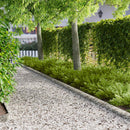 vidaXL Fűszegélyezés 50 pcs 103 x 15 cm fém Ezüst