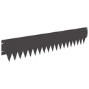 vidaXL Fűszegélyezés 20 pcs 103 x 20 cm fém Fekete