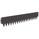 vidaXL Fűszegélyezés 30 pcs 103 x 20 cm fém Fekete