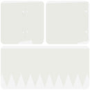 vidaXL Fűszegélyezés 10 pcs 103 x 20 cm fém Fehér