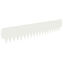 vidaXL Fűszegélyezés 10 pcs 103 x 20 cm fém Fehér