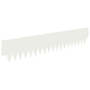 vidaXL Fűszegélyezés 20 pcs 103 x 20 cm fém Fehér
