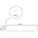 vidaXL Fűszegélyezés 30 pcs 103 x 20 cm fém Fehér