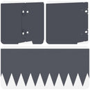 vidaXL Fűszegélyezés 20 pcs 103 x 20 cm fém Antracitszürke
