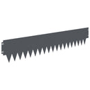 vidaXL Fűszegélyezés 30 pcs 103 x 20 cm fém Antracitszürke