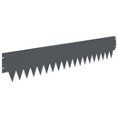 vidaXL Fűszegélyezés 30 pcs 103 x 20 cm fém Antracitszürke