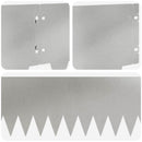 vidaXL Fűszegélyezés 30 pcs 103 x 20 cm fém Ezüst