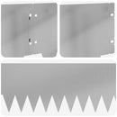 vidaXL Fűszegélyezés 10 pcs 103 x 20 cm fém Ezüst