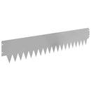vidaXL Fűszegélyezés 20 pcs 103 x 20 cm fém Ezüst