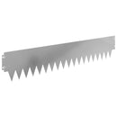 vidaXL Fűszegélyezés 30 pcs 103 x 20 cm fém Ezüst
