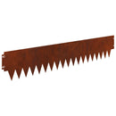 vidaXL Fűszegélyezés 20 pcs 103 x 20 cm fém Rozsdás