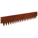 vidaXL Fűszegélyezés 30 pcs 103 x 20 cm fém Rozsdás