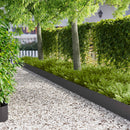 vidaXL Fűszegélyezés 20 pcs 103 x 25 cm fém Fekete