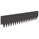 vidaXL Fűszegélyezés 20 pcs 103 x 25 cm fém Fekete