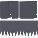 vidaXL Fűszegélyezés 10 pcs 103 x 25 cm fém Antracitszürke