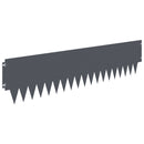 vidaXL Fűszegélyezés 20 pcs 103 x 25 cm fém Antracitszürke