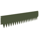 vidaXL Fűszegélyezés 20 pcs 103 x 25 cm fém Olajzöld