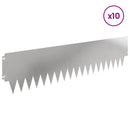 vidaXL Fűszegélyezés 10 pcs fém