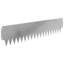 vidaXL Fűszegélyezés 10 pcs 103 x 25 cm fém Ezüst