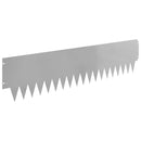 vidaXL Fűszegélyezés 30 pcs 103 x 25 cm fém Ezüst