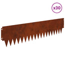 vidaXL Fűszegélyezés 30 pcs fém