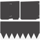 vidaXL Fűszegélyezés 10 pcs 103 x 30 cm fém Fekete
