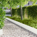 vidaXL Fűszegélyezés 10 pcs 103 x 30 cm fém Fehér