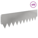 vidaXL Fűszegélyezés 10 pcs fém