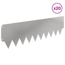 vidaXL Fűszegélyezés 20 pcs fém