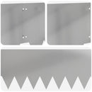 vidaXL Fűszegélyezés 10 pcs 103 x 30 cm fém Ezüst